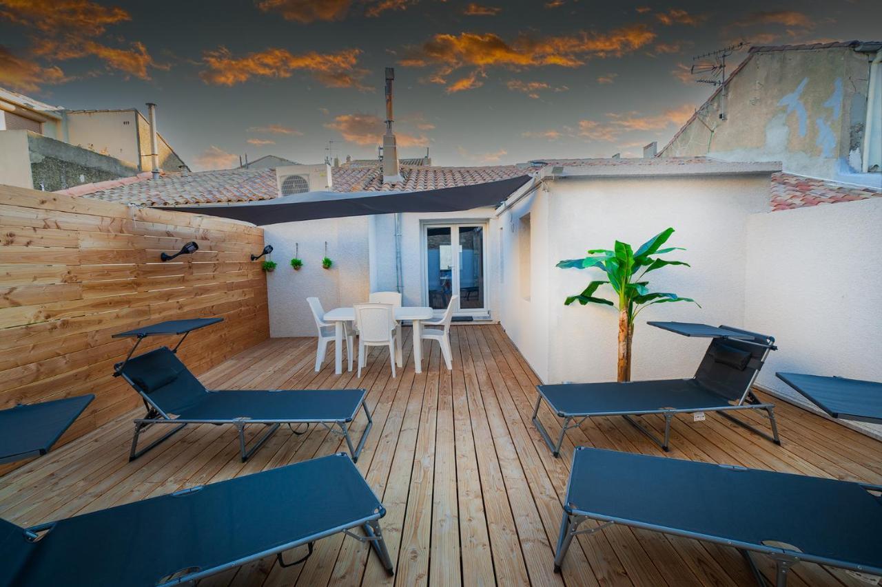 Superbe Appartement A 2 Pas Des Halles, Climatise, Terrasse, Garage Narbonne Luaran gambar