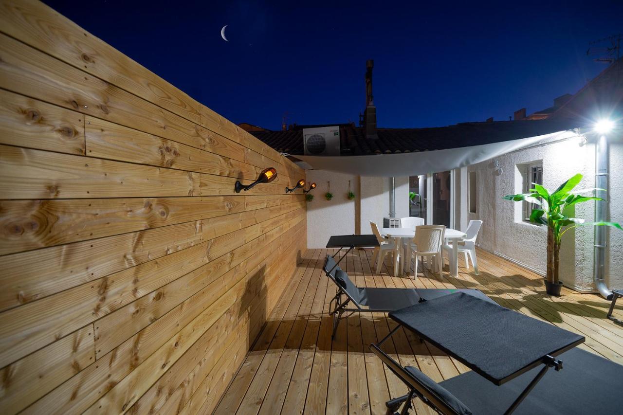Superbe Appartement A 2 Pas Des Halles, Climatise, Terrasse, Garage Narbonne Luaran gambar