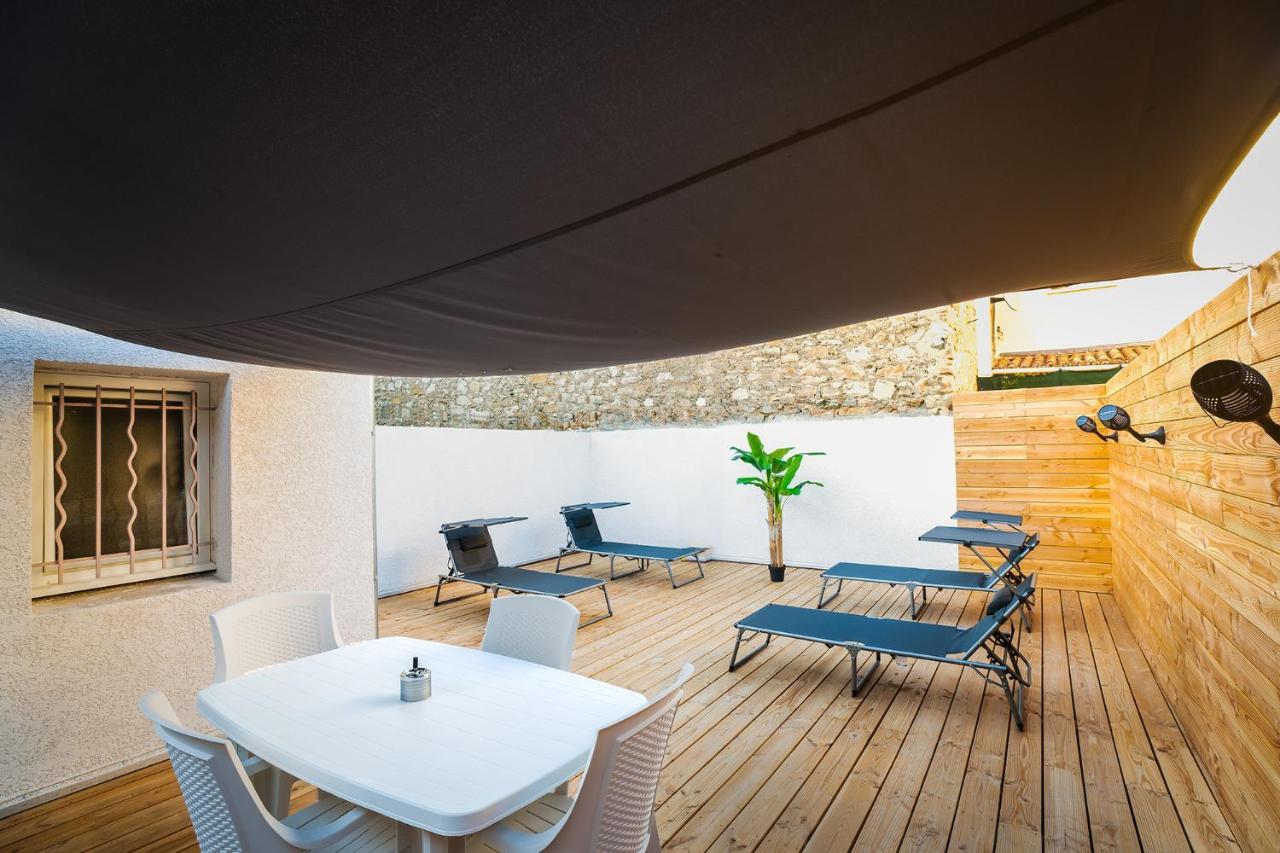 Superbe Appartement A 2 Pas Des Halles, Climatise, Terrasse, Garage Narbonne Luaran gambar