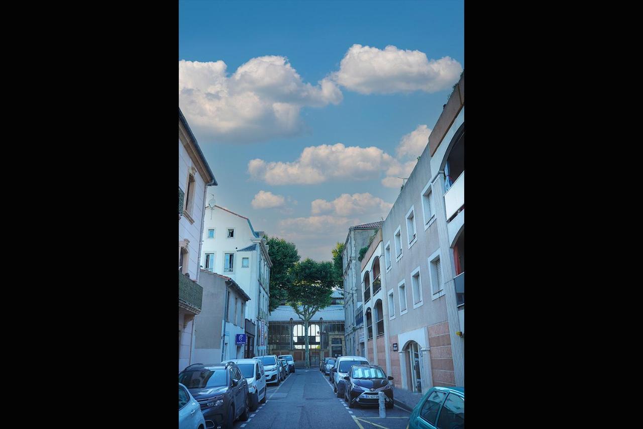 Superbe Appartement A 2 Pas Des Halles, Climatise, Terrasse, Garage Narbonne Luaran gambar